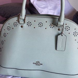 Coach Sierra Crossbody Bag - Turquoise with Embellishments